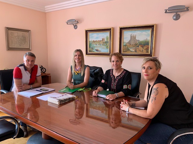 Reunión SATSE León con alcalde Valencia de Don Juan