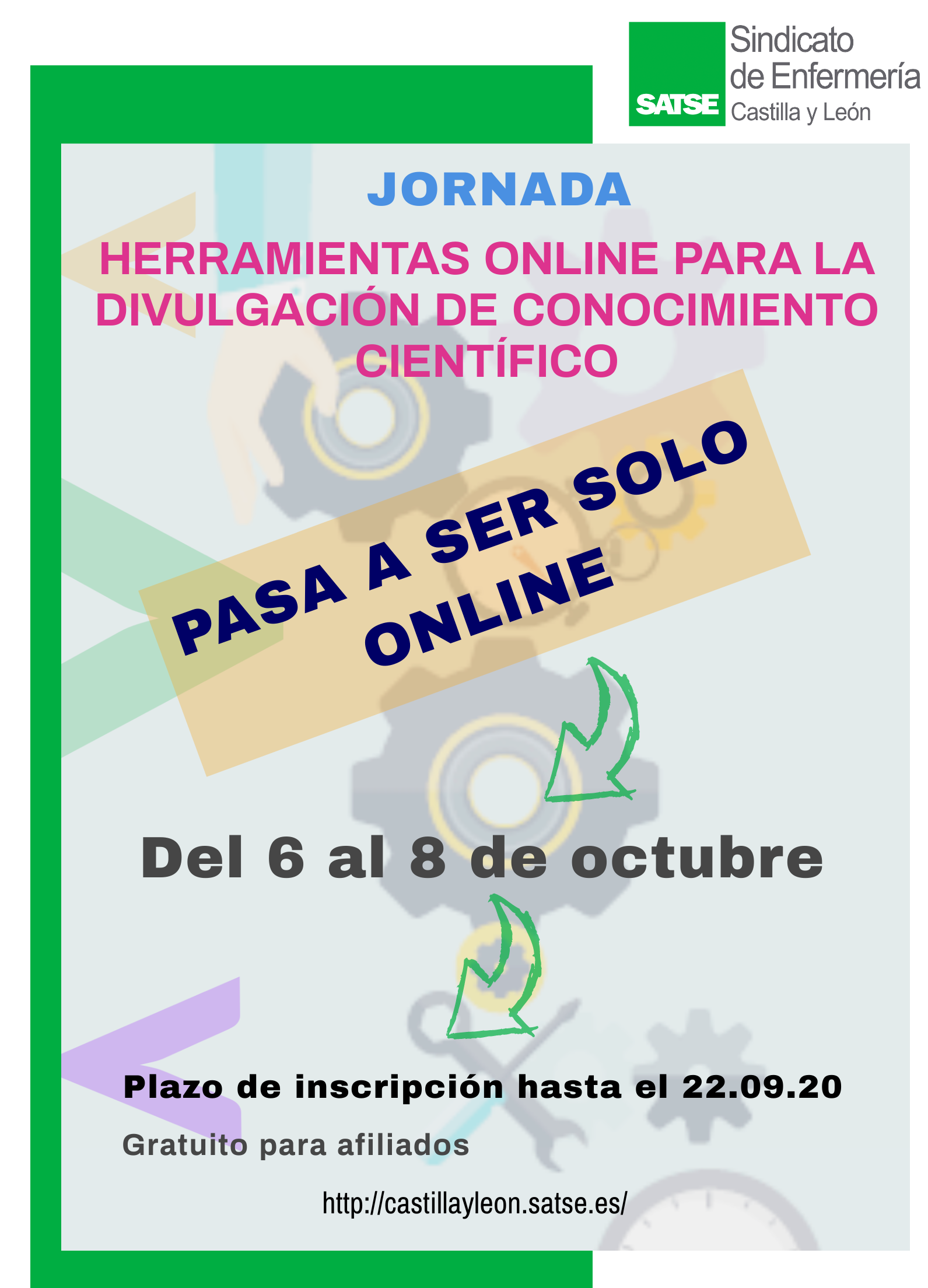 Jornada herramientas divulgación pasa a ser online