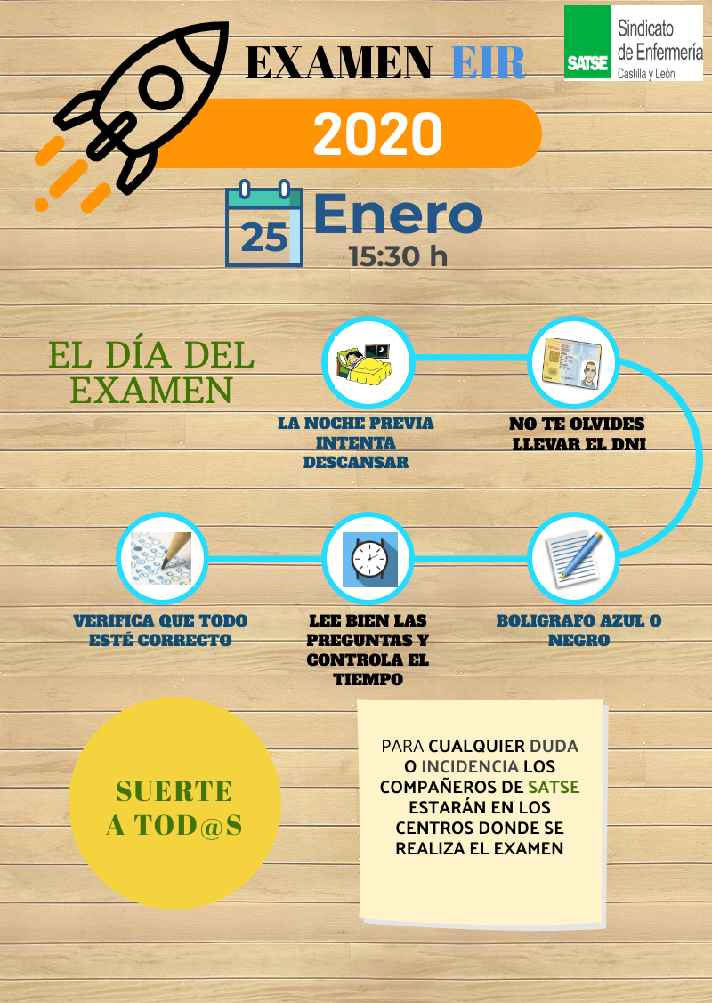 Cartel examen EIR 2020 CYL