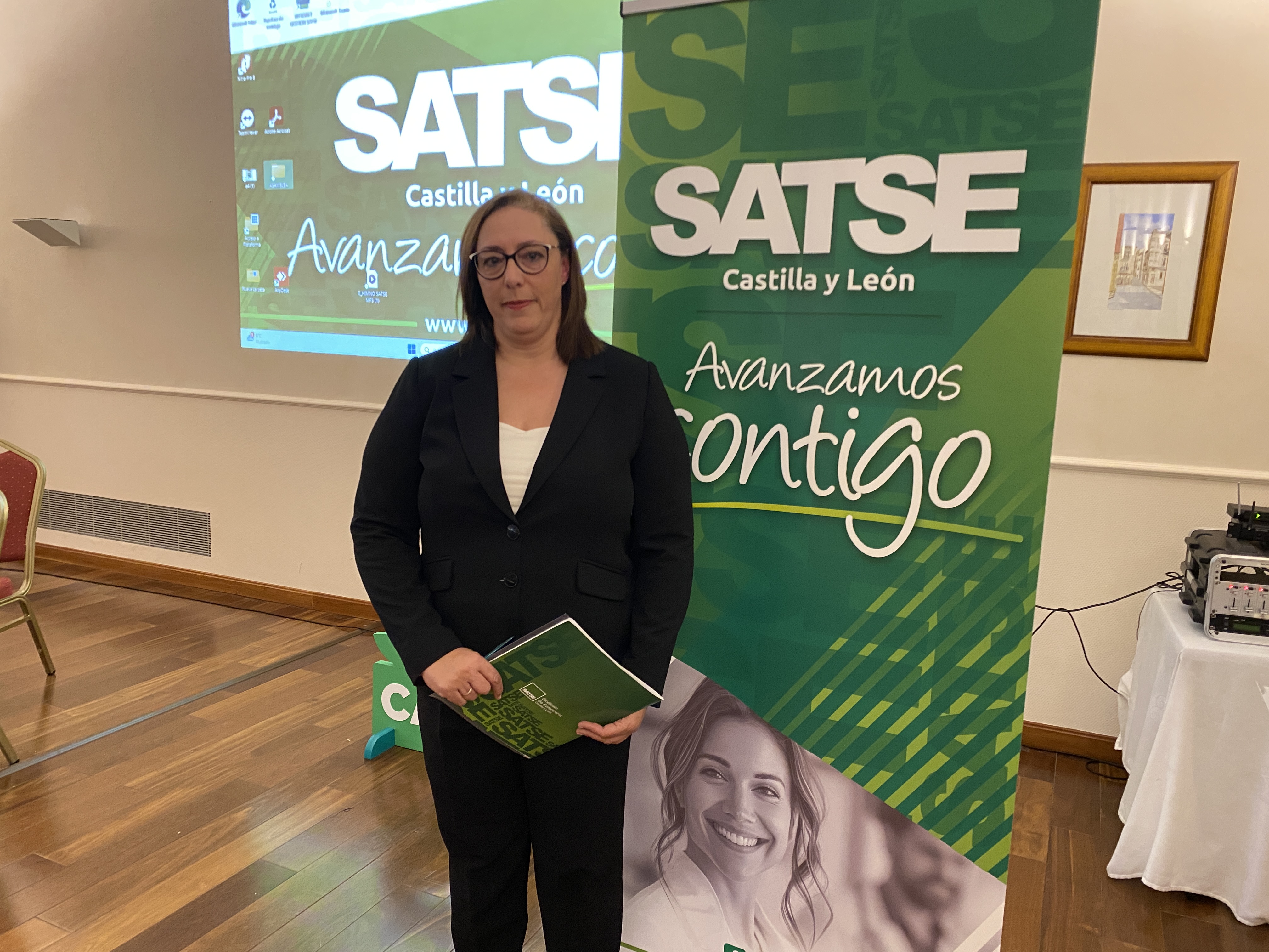 Secretaria general de SATSE Castilla y León, Mercedes Gago López. 