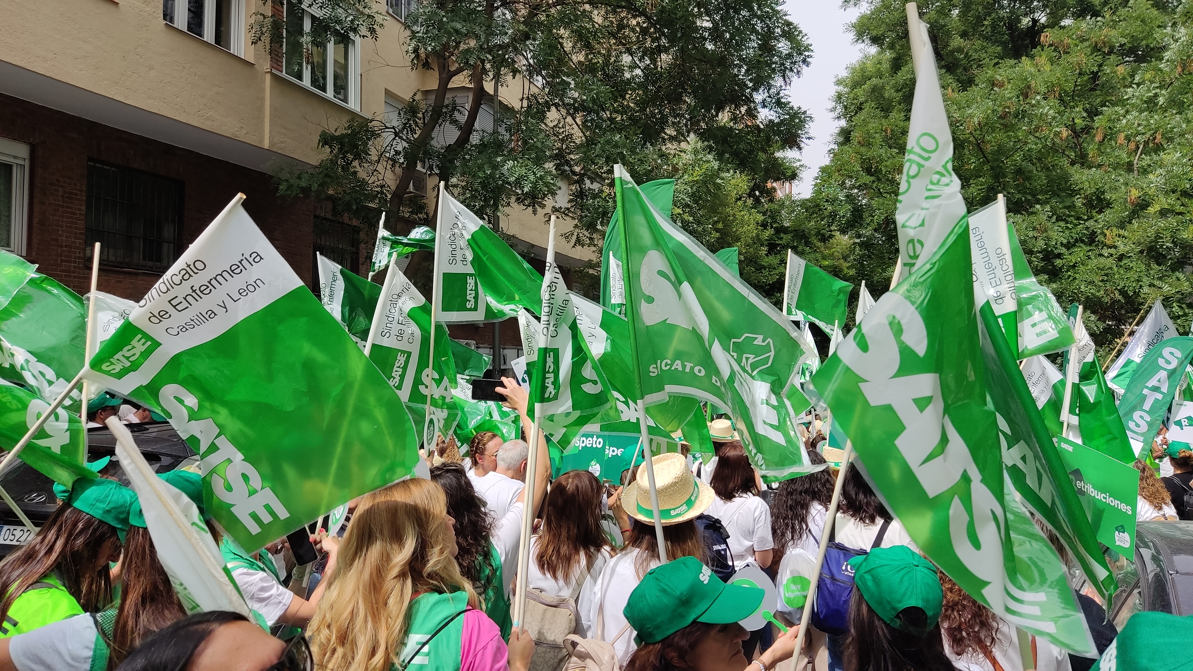 Delegadas en la concentración el 27 de junio