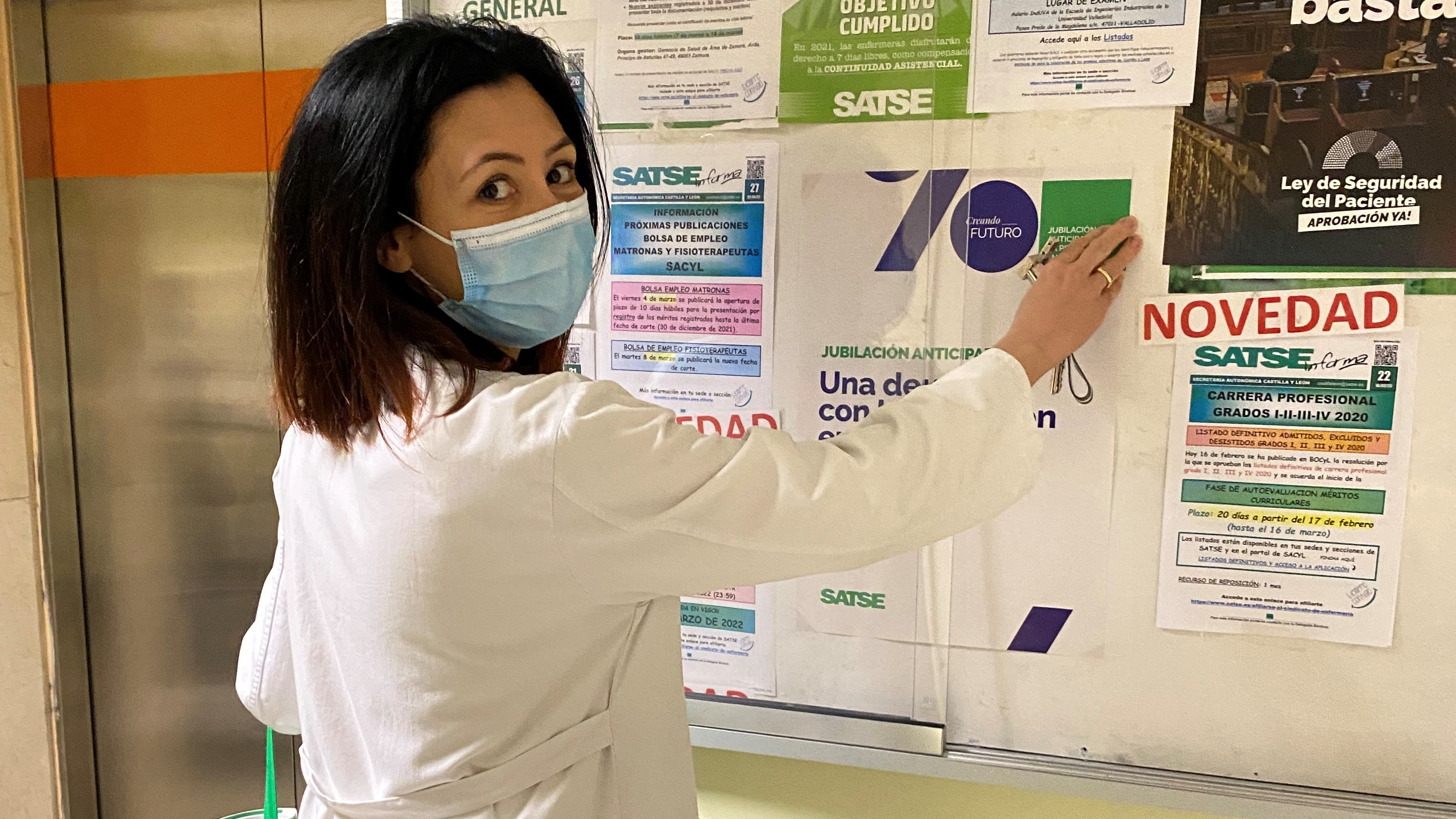 Sara Redondo, delegada del Sindicato de Enfermería en Valladolid