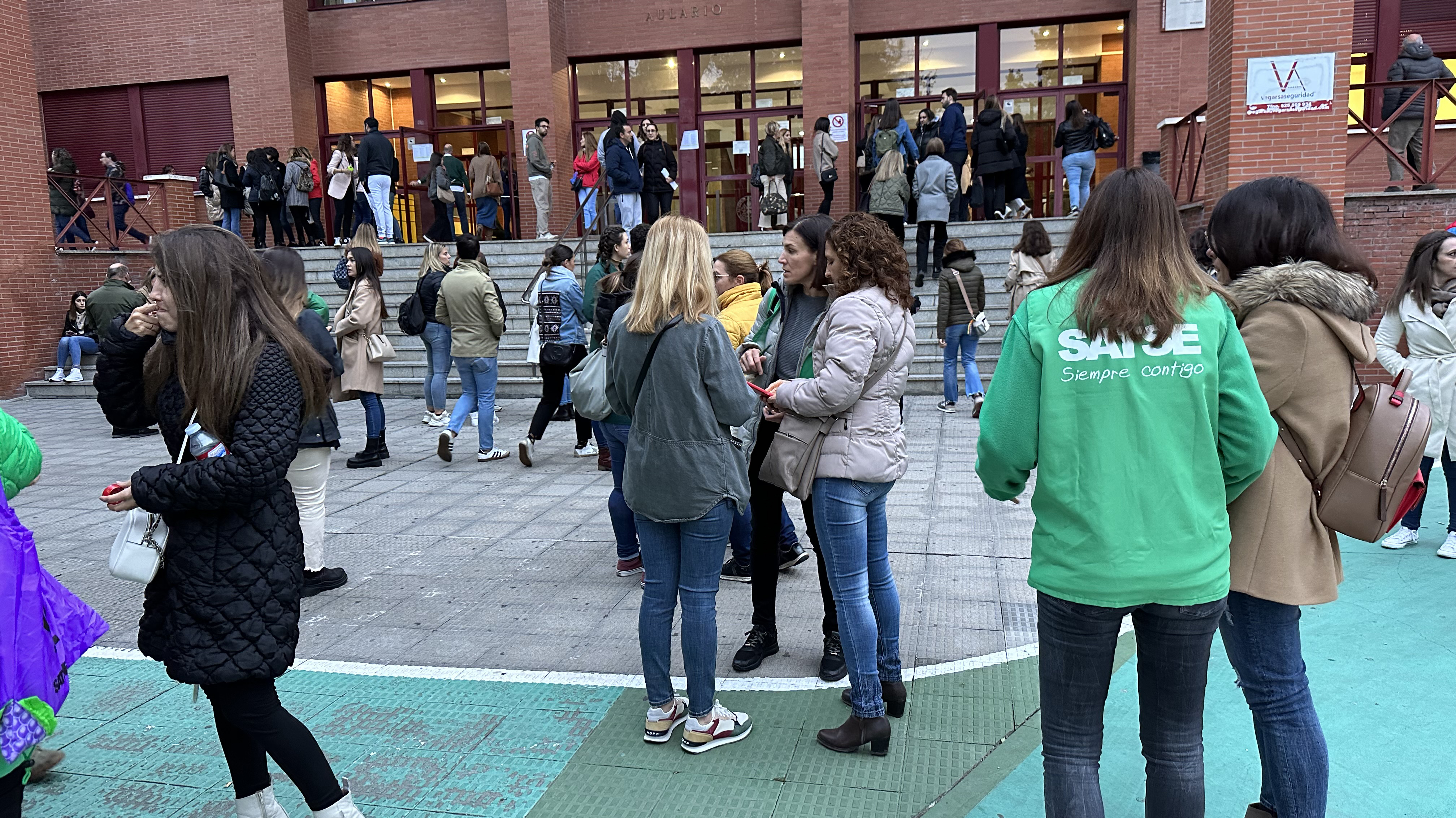 Enfermeras en un examen de oposición en Valladolid