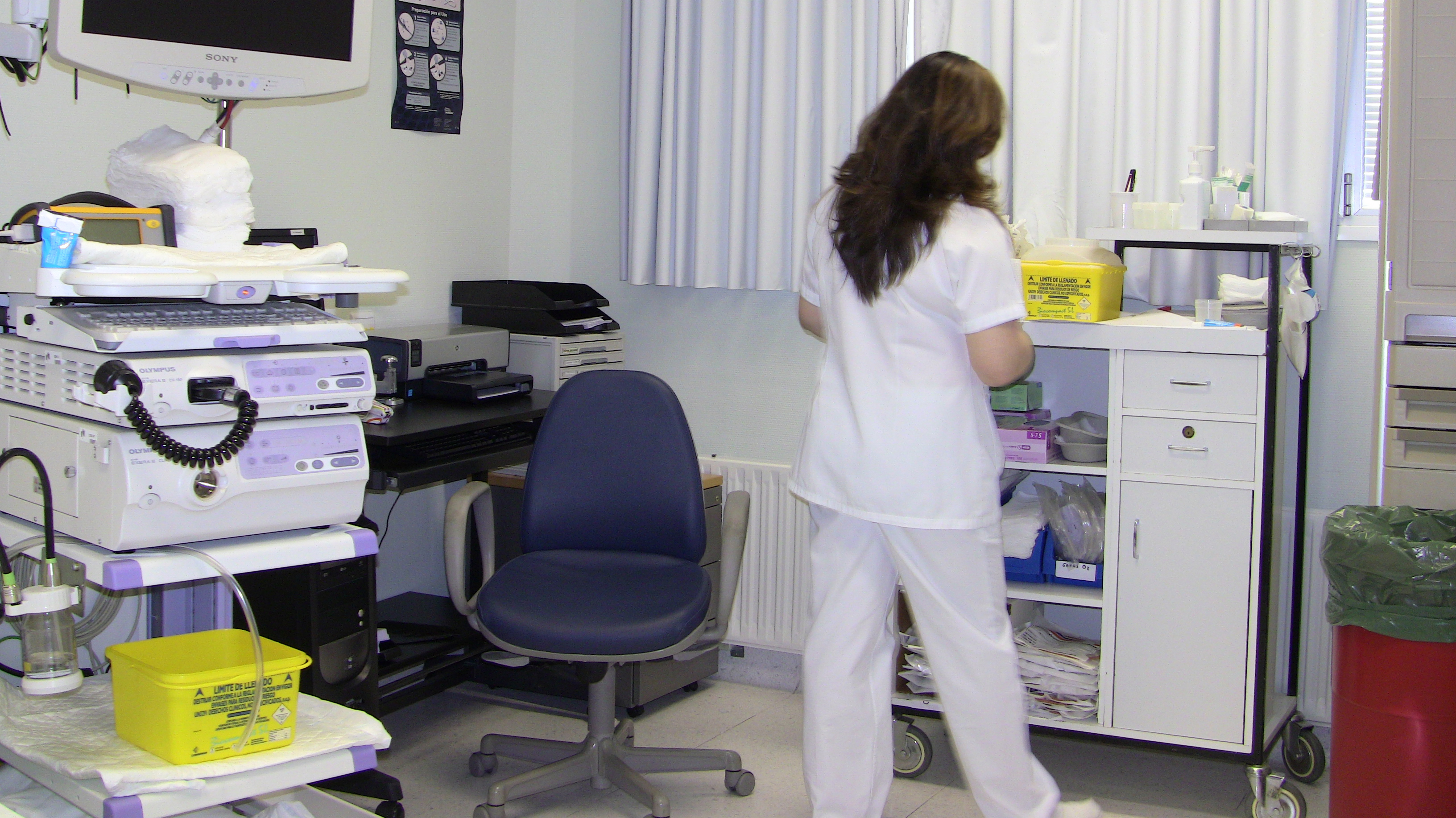 Una enfermera en el Hospital de Ávila