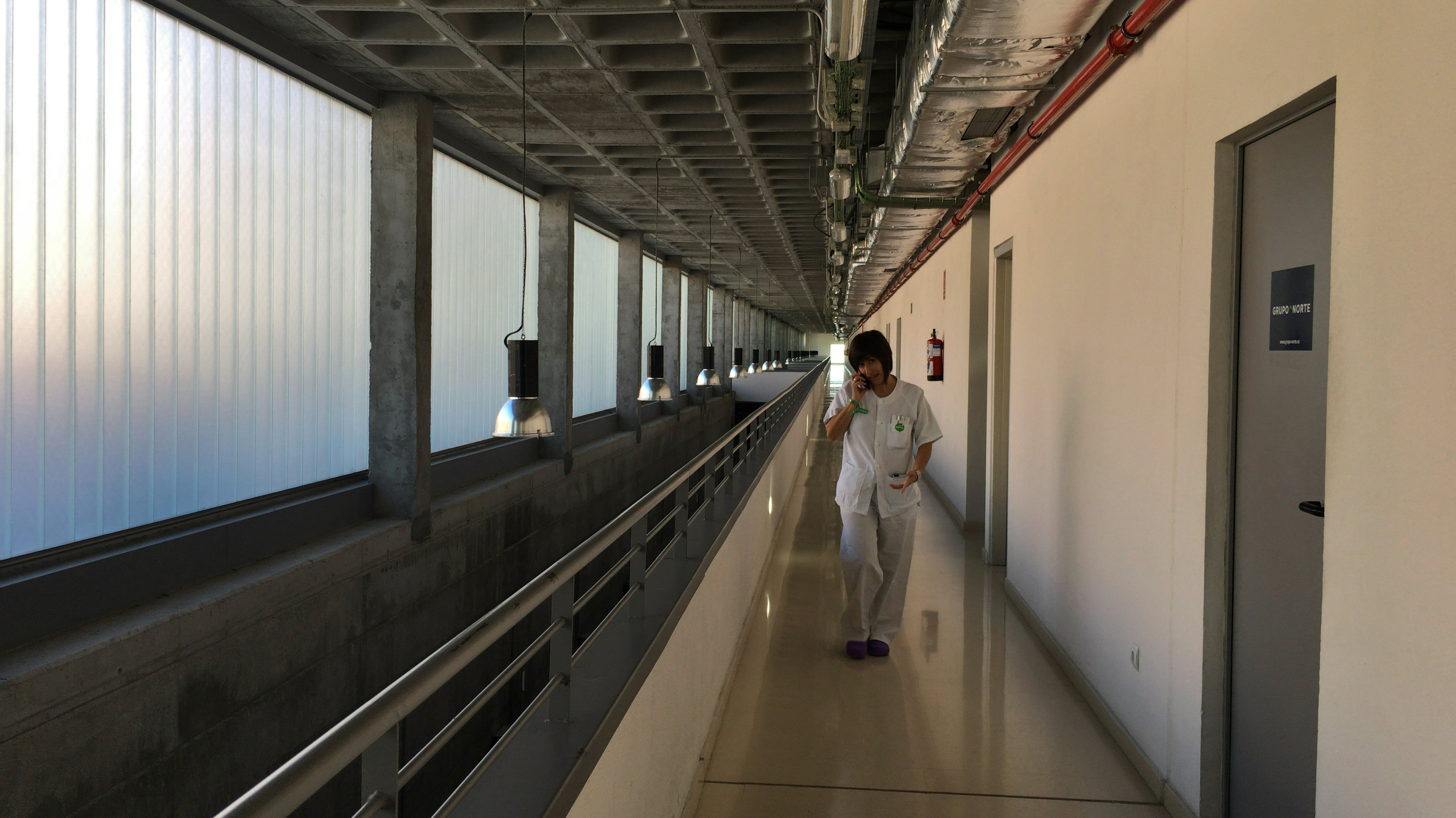 Una enfermera en el Hospital Río Hortega