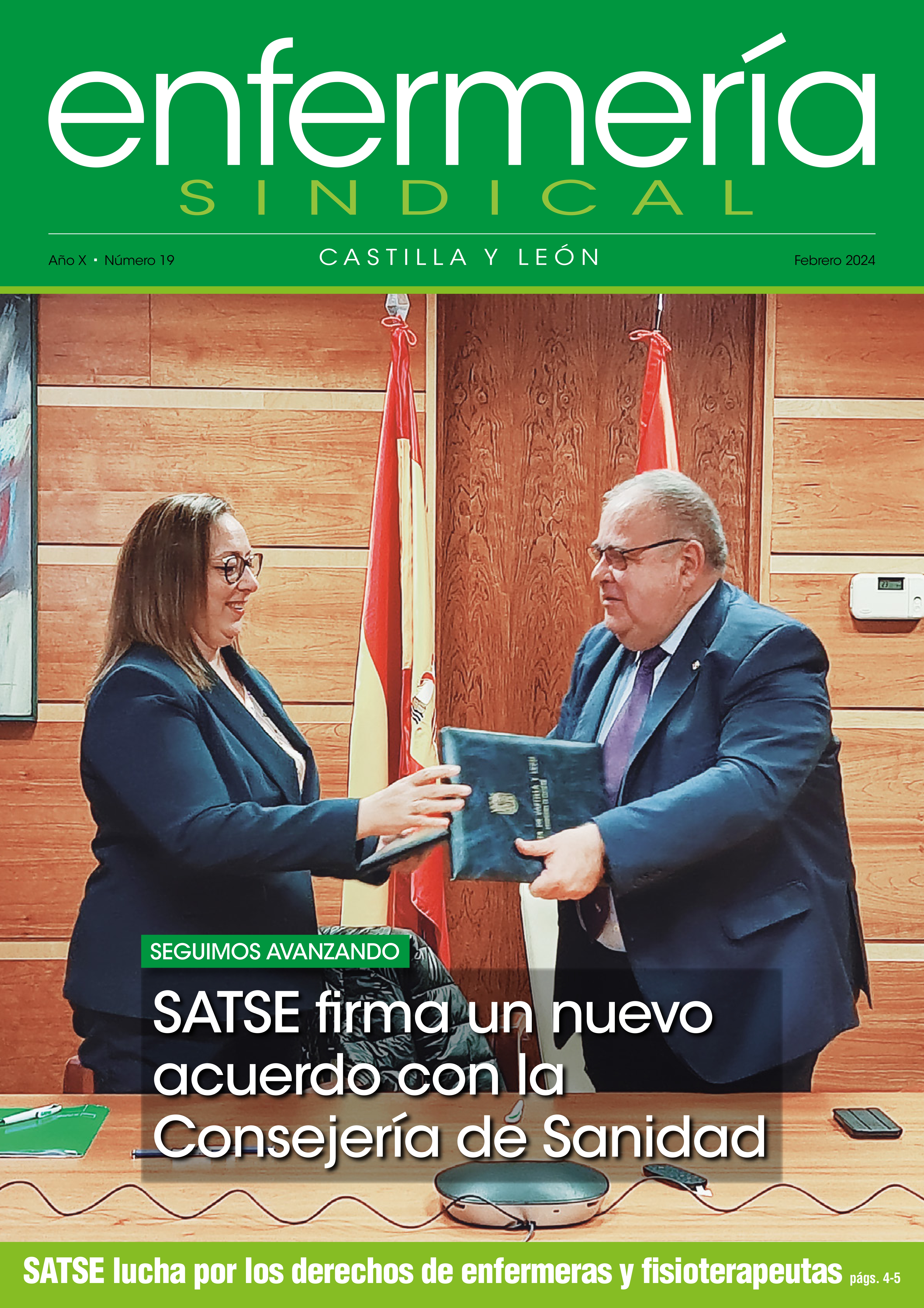 Portada del Número 19 de la revista Enfermería Sindical